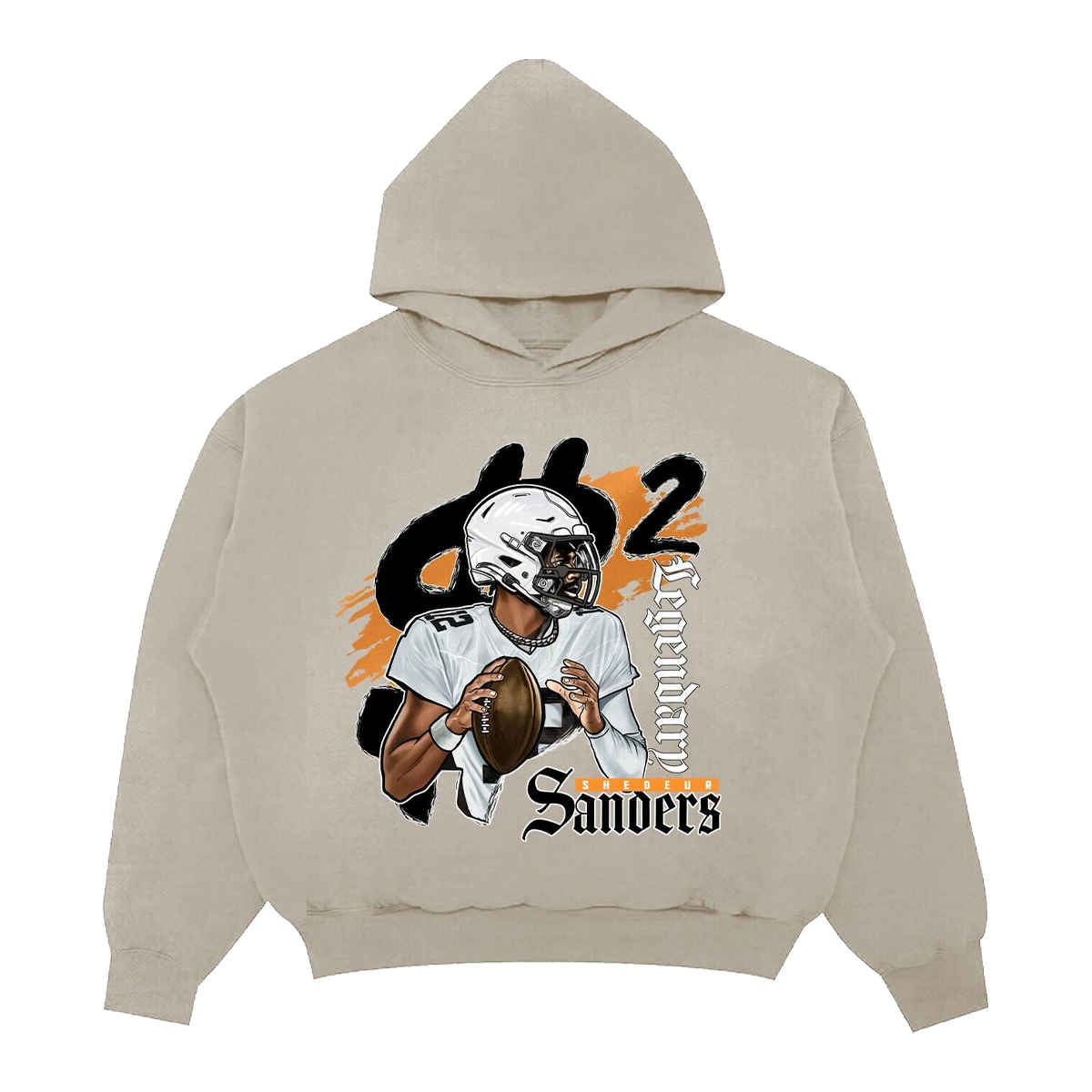 2Legendary Heavyweight Photo Hoodie - Sand